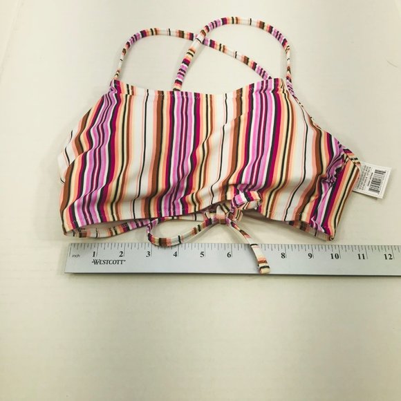 Shade And Shore Women's 34B Lightly Lined Longline Bralette Bikini Swim Top New - Picture 10 of 12